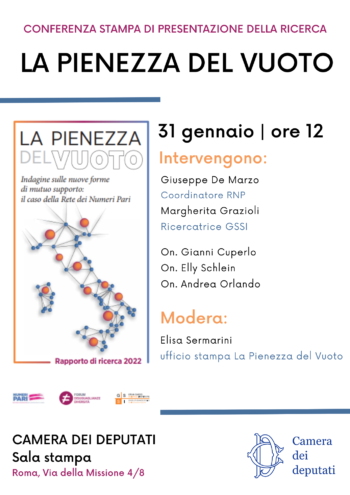 Roma 31 gennaio: “La pienezza del vuoto in Parlamento”