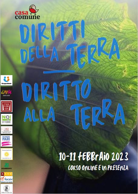 “Diritti della terra/diritto alla terra”, appuntamento con Casacomune il 10 e 11 febbraio