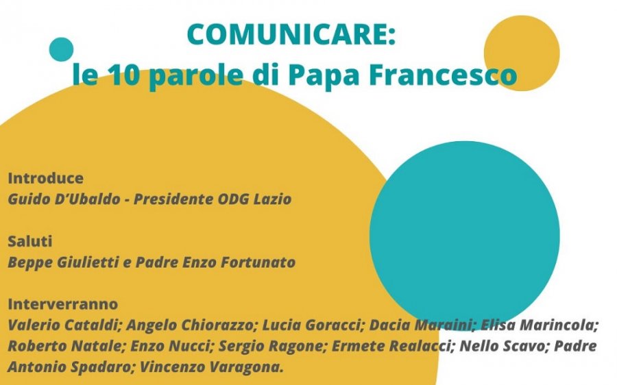 Roma, 27/1: ‘Comunicare: le parole di papa Francesco nei dieci anni di pontificato’