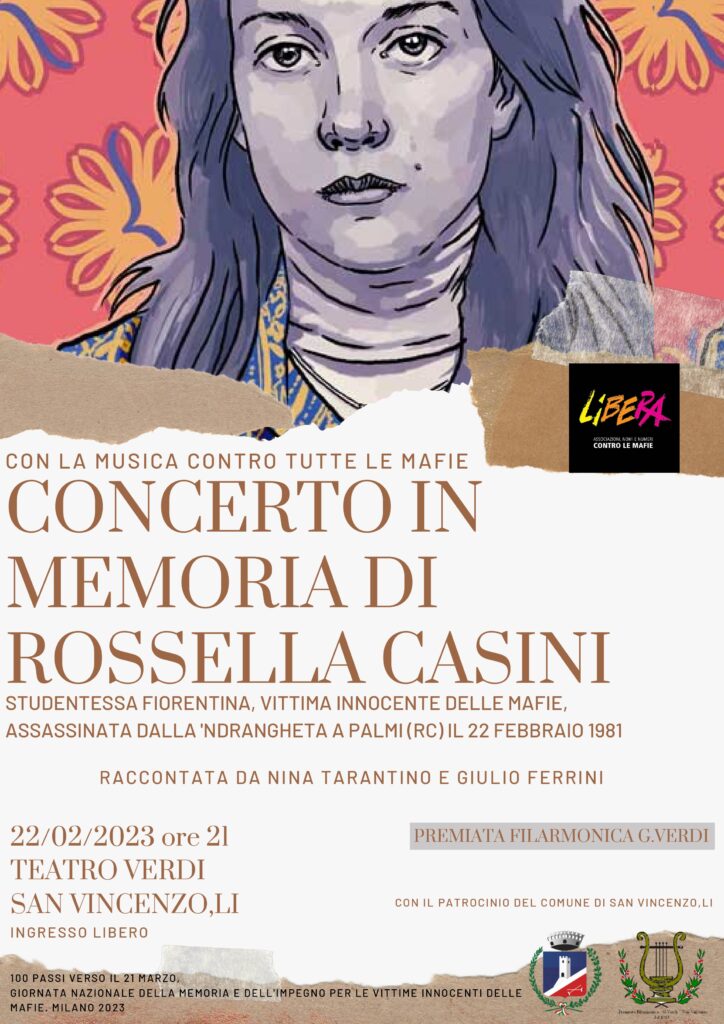 Concerto in memoria di Rossella Casini, vittima innocente delle mafie