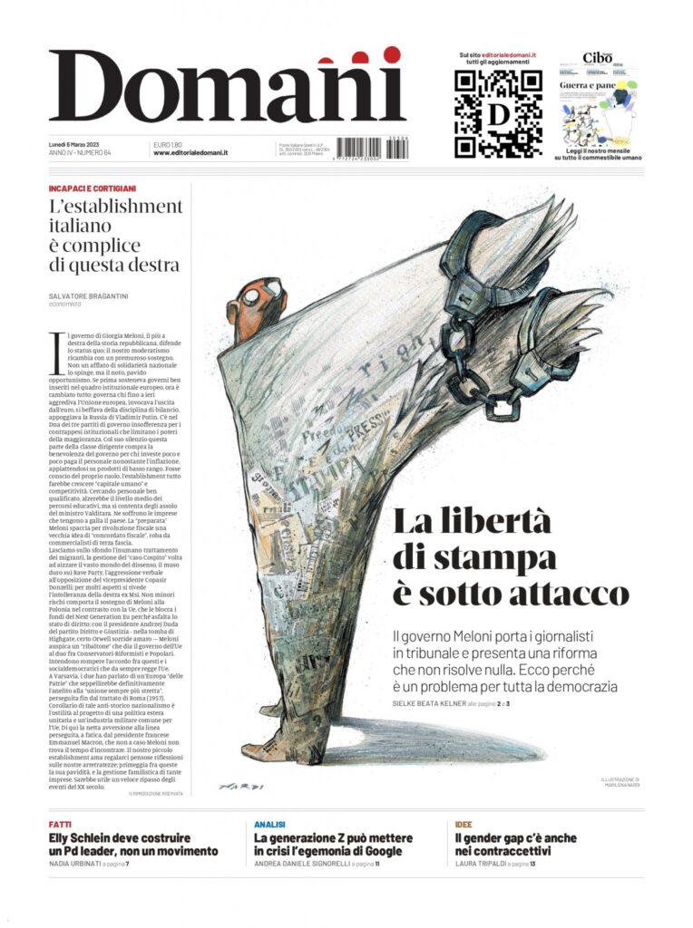 «La querela di Durigon rilancia l’urgenza di una legge contro le molestie alla libertà di stampa»