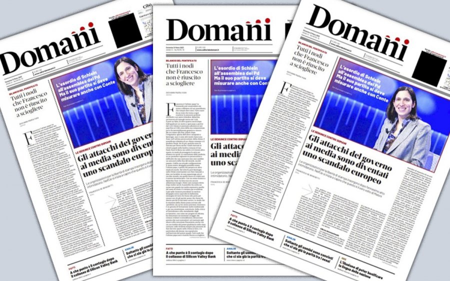 Caso Domani, Efj: «Preoccupante deterioramento della libertà di stampa in Italia»