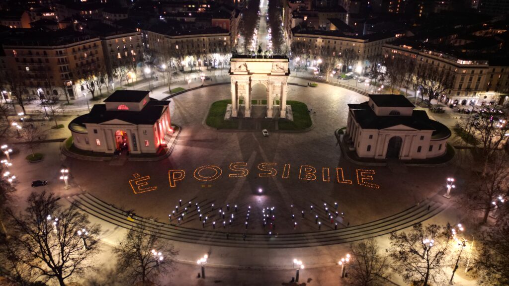 “Luci su Milano”, 1000 luci all’Arco della Pace in ricordo delle vittime delle mafie
