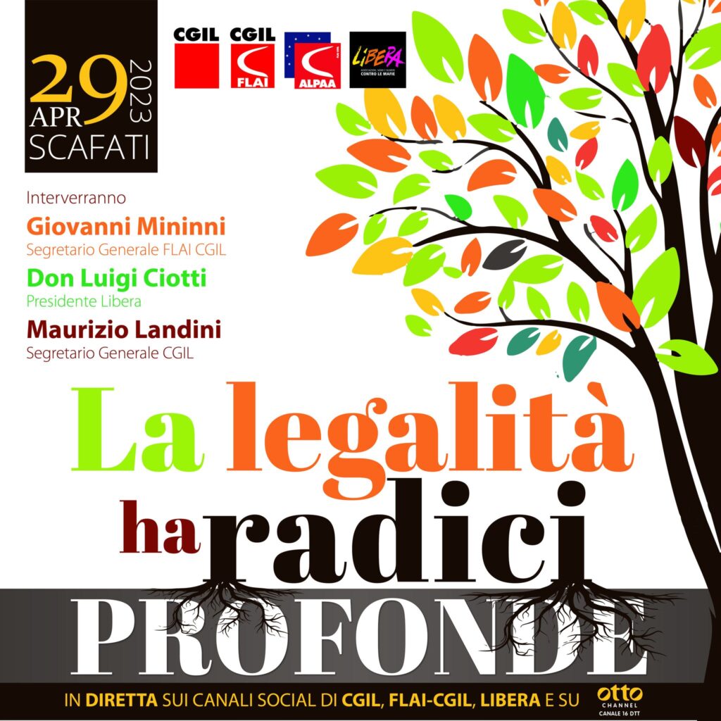 Scafati (SA) 29 aprile: “La legalità ha radici profonde”, manifestazione contro le camorre