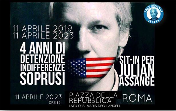 11 aprile 2023: Roma si muove per Assange