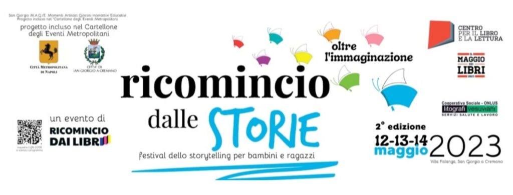 Dal 12 al 14 maggio “Ricomincio dalle storie” a San Giorgio a Cremano (NA)