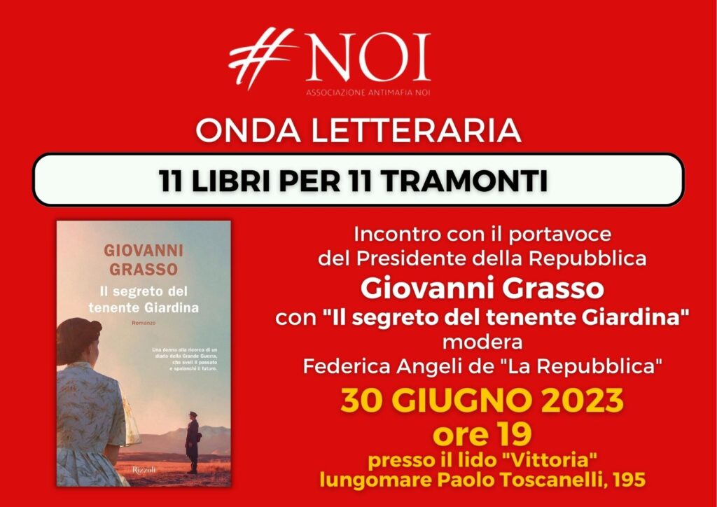 Ostia venerdì 30/6: “Il segreto del tenente Giardina arriva a “Onda Letteraria”