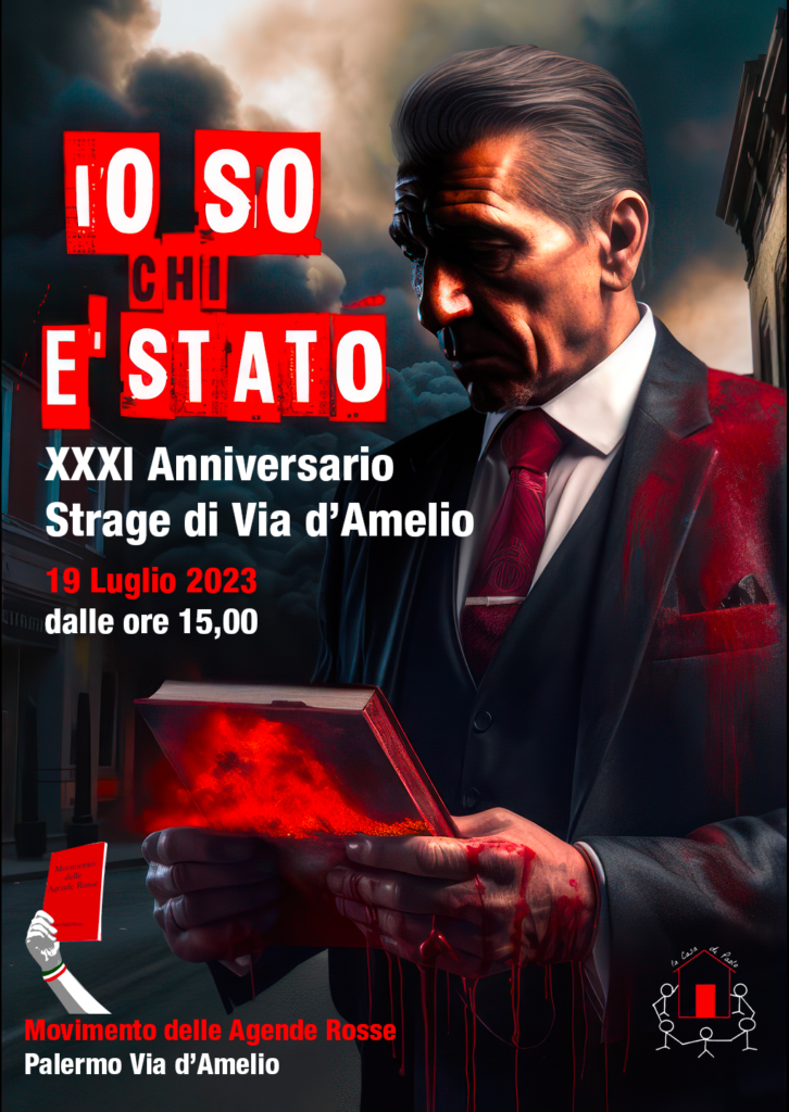 19 luglio 2023. Il programma degli eventi della commemorazione della strage di Via D’Amelio