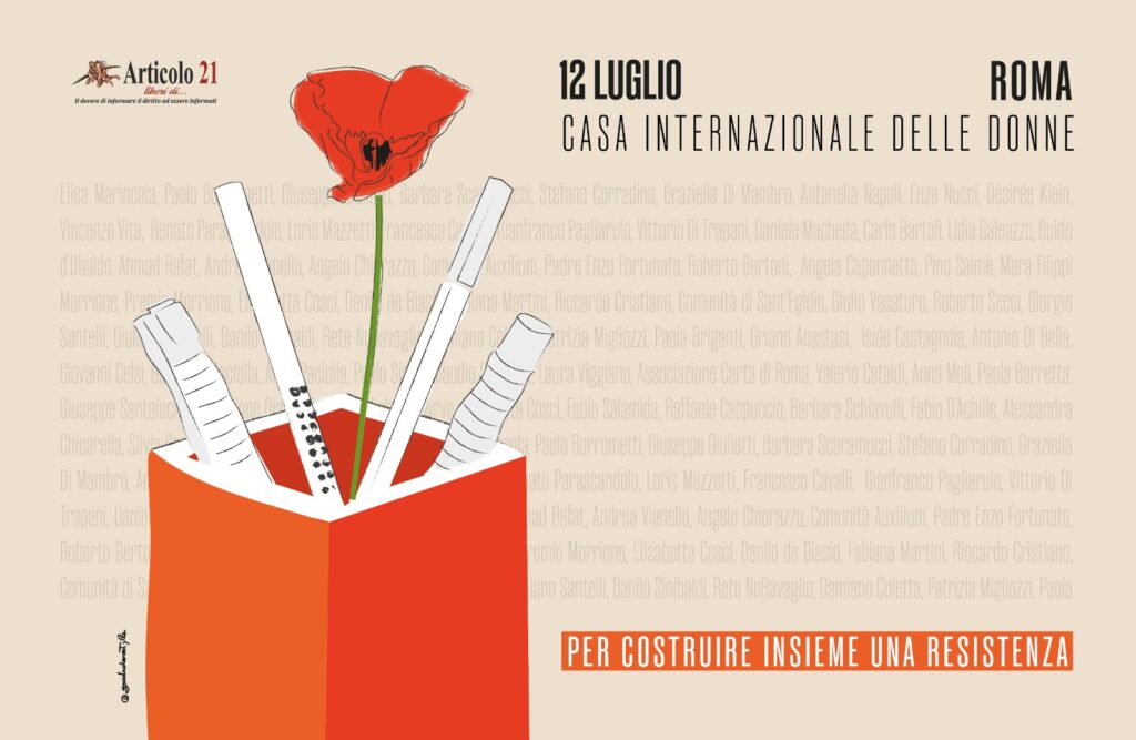 Roma 12 luglio: assemblea e festa nazionale di Articolo 21