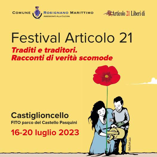 “Traditi e traditori. Racconti di verità scomode”. Torna a Castiglioncello (LI) il festival di Articolo 21