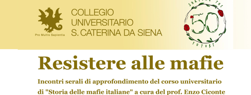 Pavia, Resistere alle mafie (ciclo di incontri settembre/ottobre 2023)