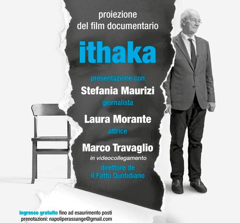 Napoli 16 settembre, presentazione del film “Ithaka” dedicato al caso di Julian Assange