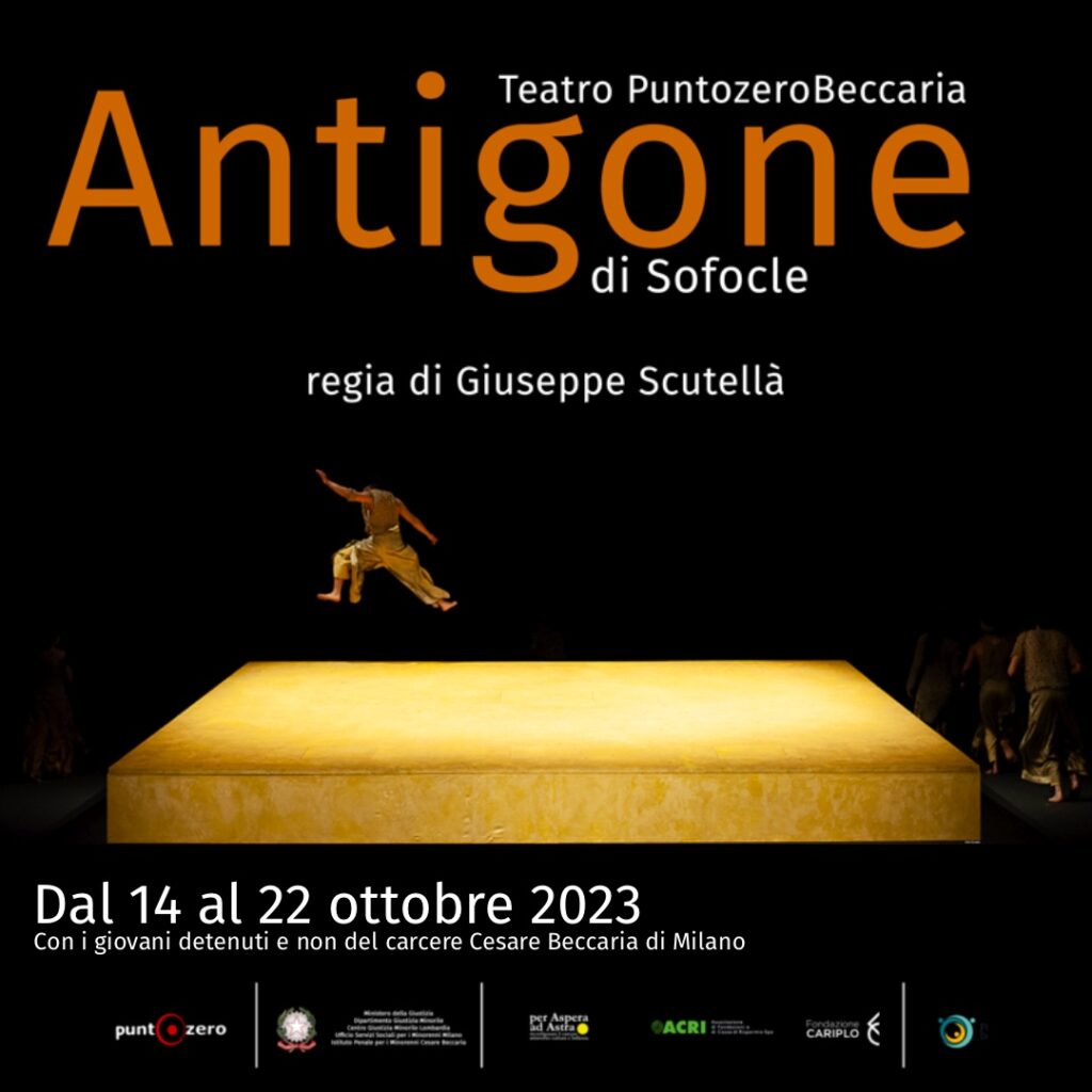 Antigone di Sofocle dal 14 al 22 ottobre al Teatro Puntozero Beccaria