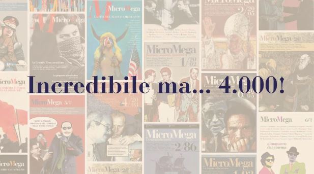 MicroMega. A 1.000 passi dalla meta