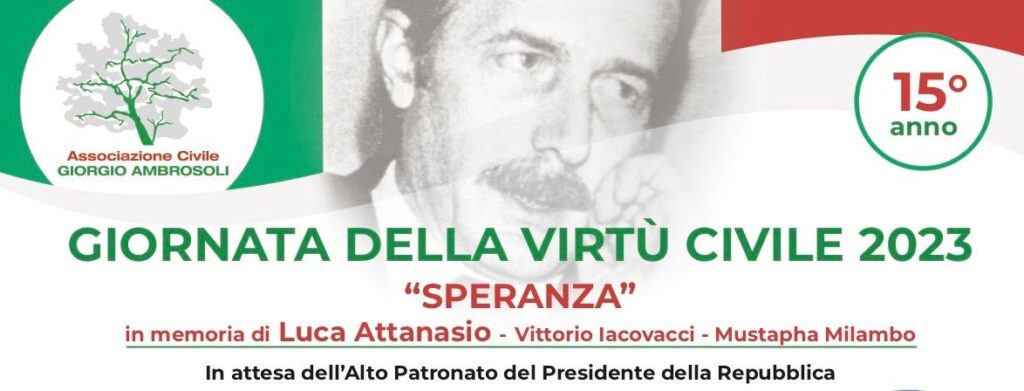Giornata della Virtù Civile, Milano 25 novembre 2023