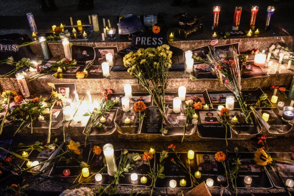 One month after the start of the Israel-Gaza war, 39 journalists and media workers killed