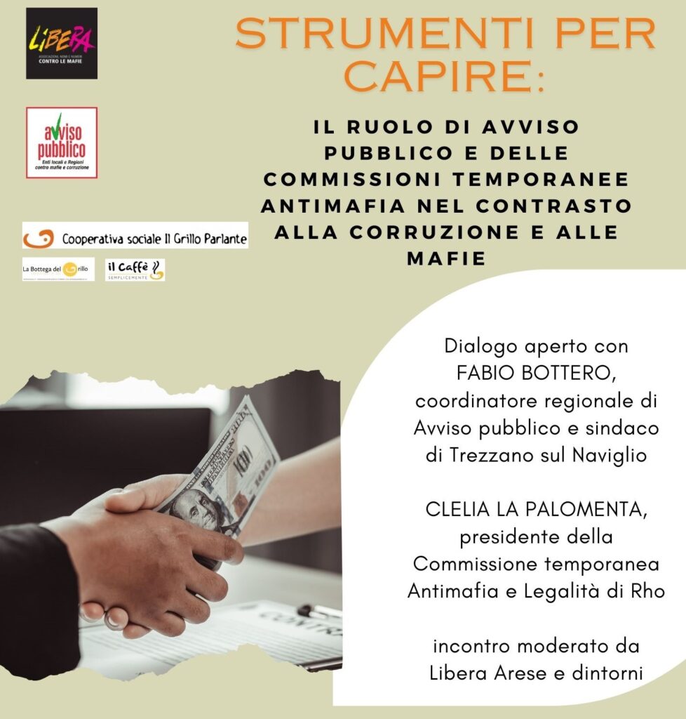 “Strumenti per capire: il ruolo di Avviso Pubblico e delle Commissioni temporanee Antimafia nel contrasto alla corruzione e alle mafie”