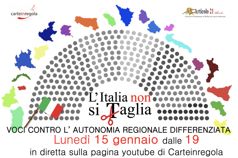 “L’Italia non si taglia. Voci contro l’autonomia differenziata”