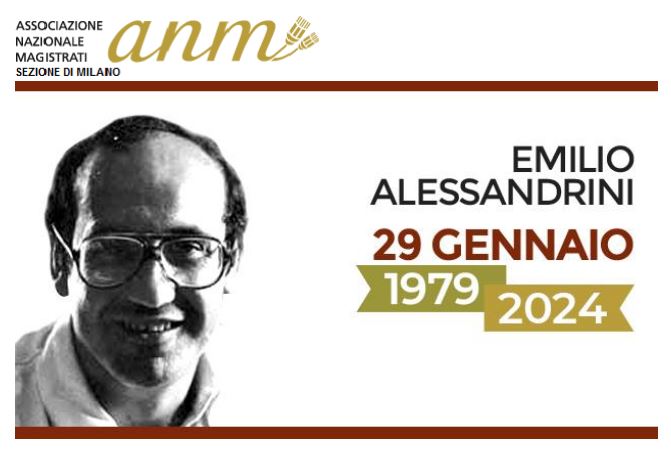 Milano, 29 gennaio 2024. A 45 anni dall’omicidio di Emilio Alessandrini
