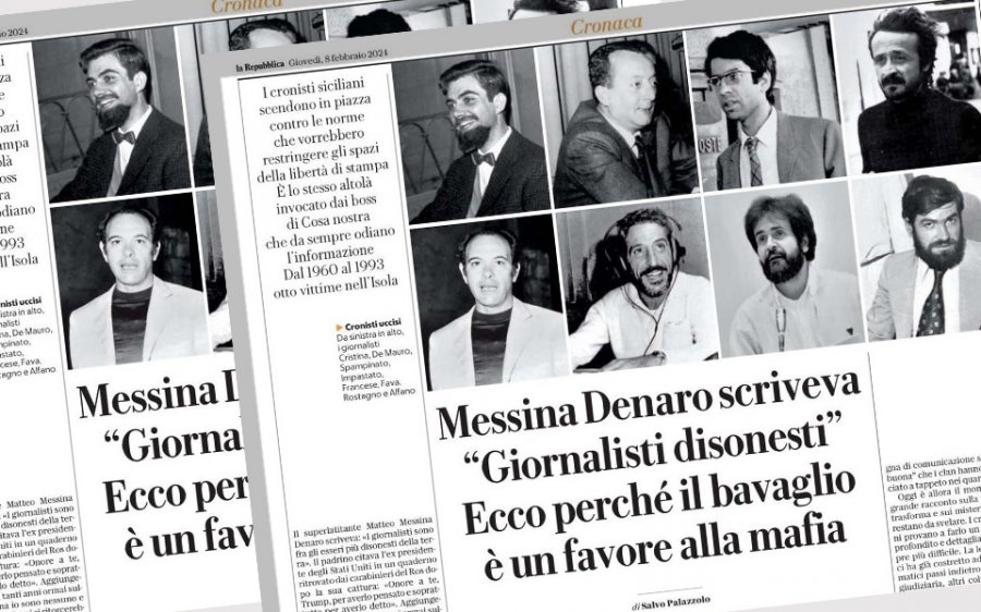 Quando il boss scriveva «Giornalisti disonesti», ecco perché il bavaglio alla stampa è un favore alla mafia