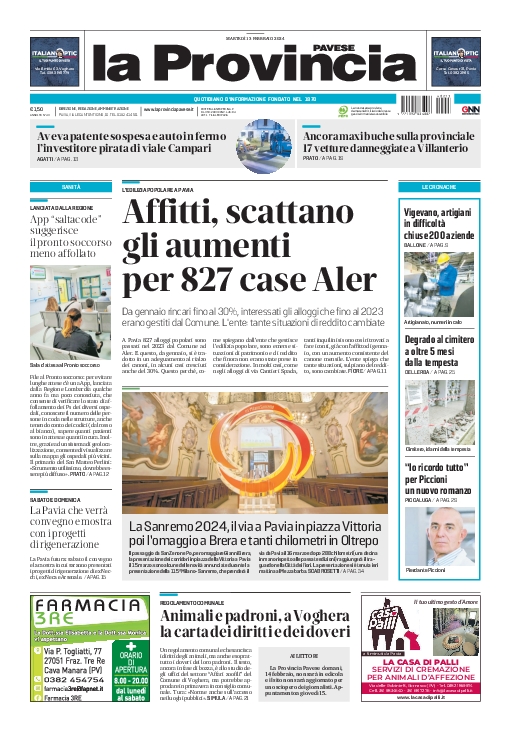 Mercoledì 14 febbraio La Provincia Pavese non sarà in edicola, cosa devono sapere i nostri lettori