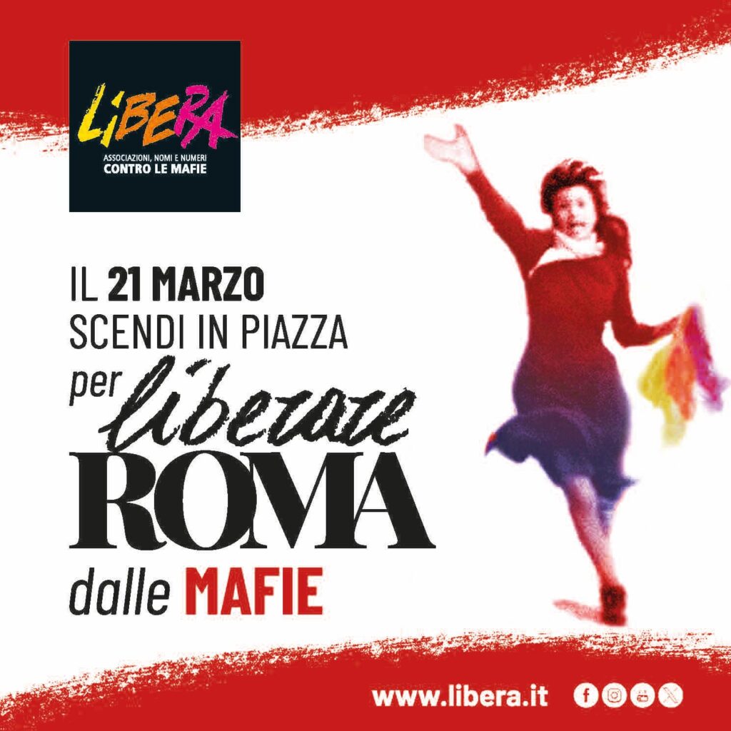 Libera, ecco il programma dei seminari del 21 marzo a Roma