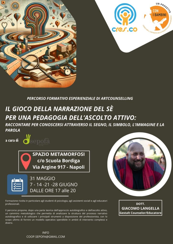 “Il Gioco della Narrazione del Sé”. Un’avventura formativa gratuita a Napoli