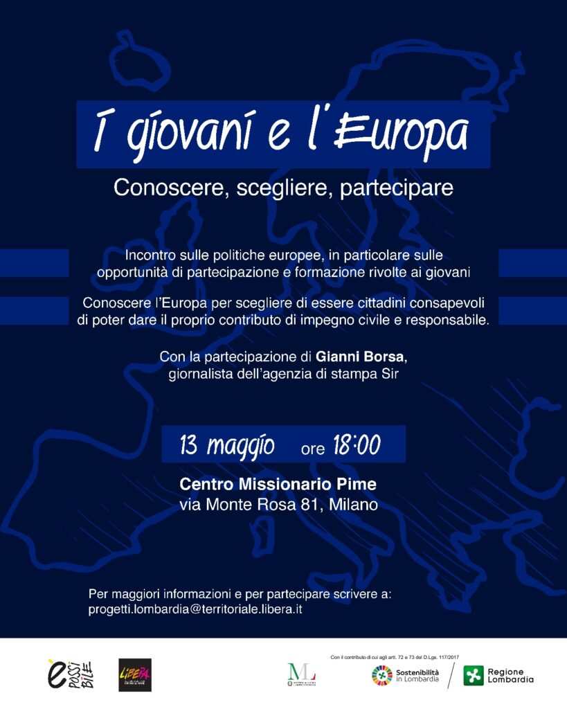 “I giovani e l’Europa – Conoscere, scegliere, partecipare”