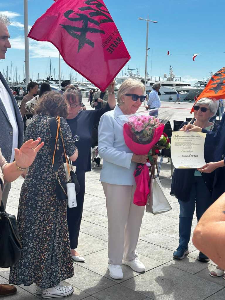 Maura Orengo, referente provinciale di Libera Imperia nominata Cavaliere della Repubblica