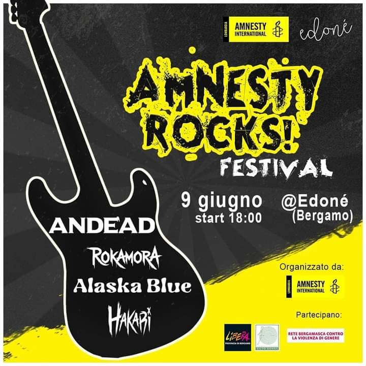 Bergamo 9 giugno, Amnesty Rocks!