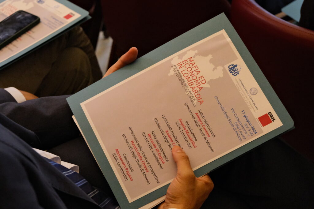Pubblicati i risultati della ricerca “Mafia ed economia in Lombardia”