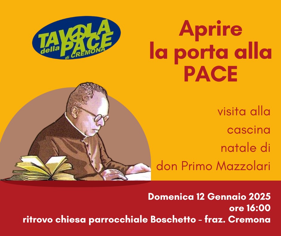 In occasione del 135° anniversario della nascita di don Primo Mazzolari due incontri a Cremona