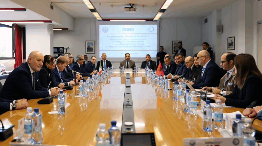 Visita studio della Procura speciale (SPAK) e di alti ufficiali della polizia albanese (ASP) alla DIA