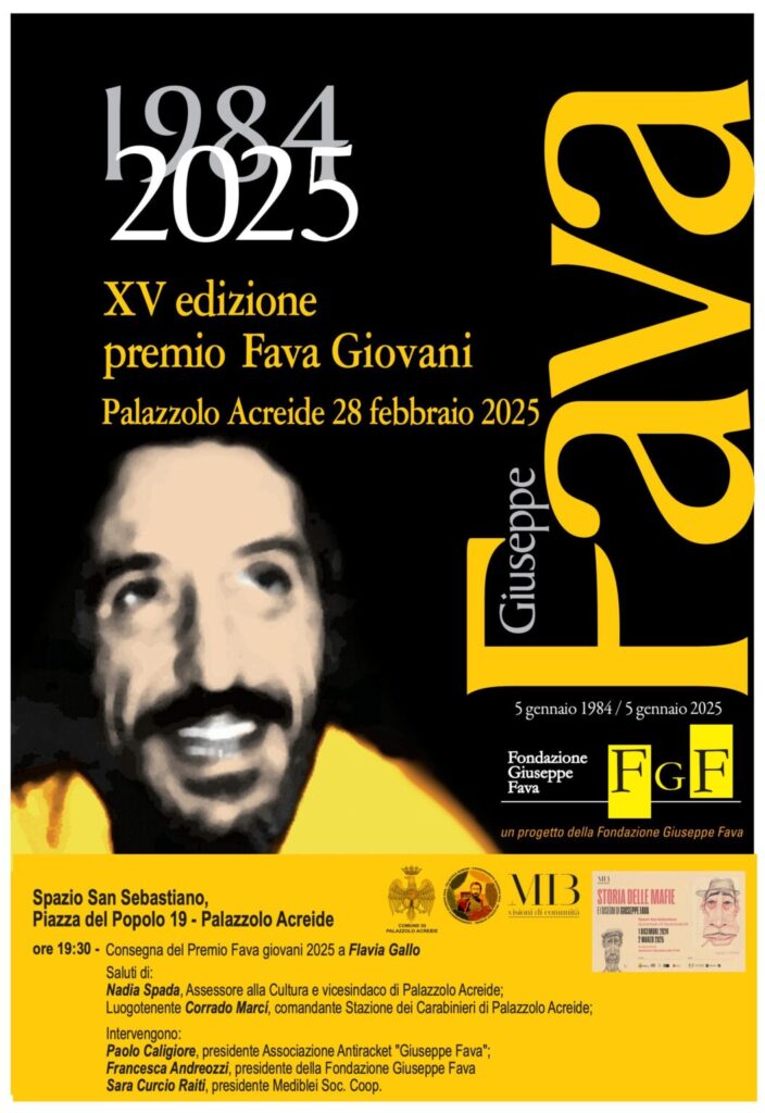 Premio Fava Giovani e mostra “Storia delle mafie con i disegni di Giuseppe Fava”