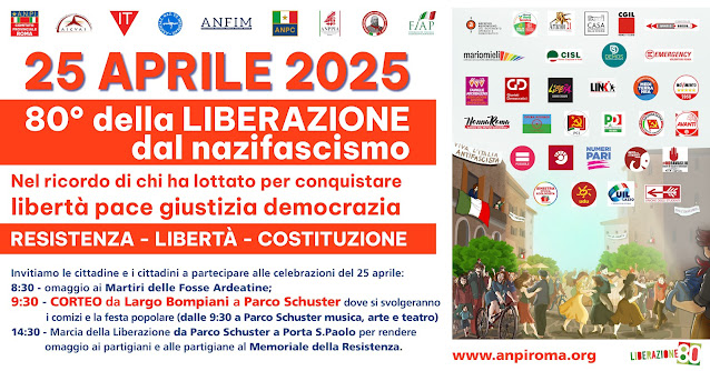 Resistenza, Pace, Libertà, Costituzione. Per un 25 aprile unitario e plurale