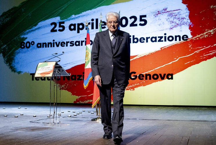 Il Presidente Mattarella a Genova per l’80° anniversario della Liberazione