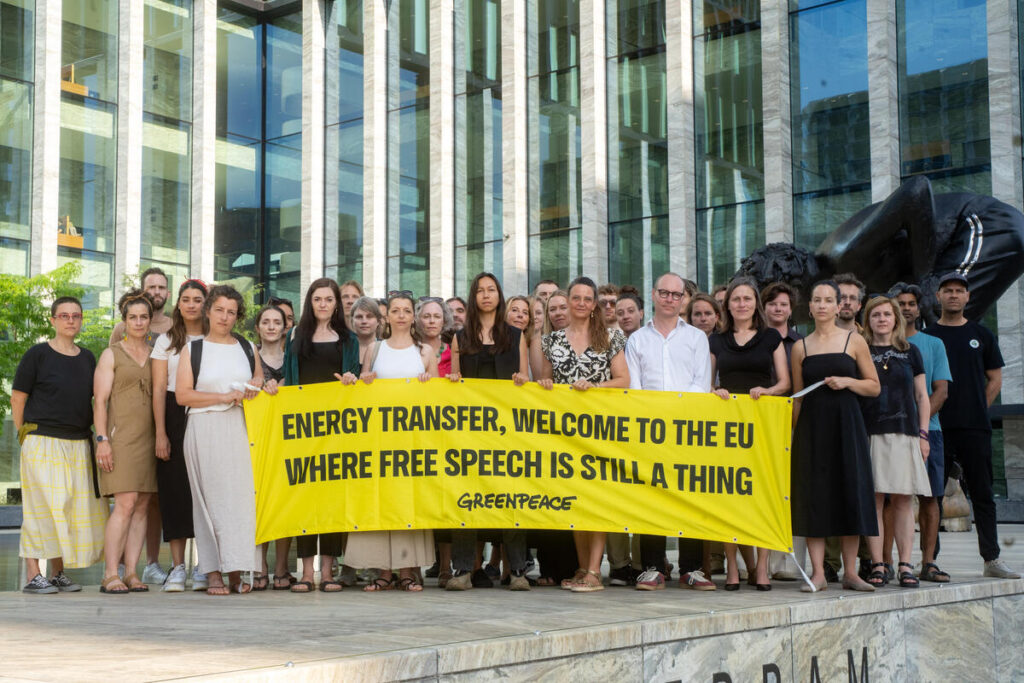 Organisations across Europe take part in actions against SLAPPs as Greenpeace International brings a groundbreaking legal case