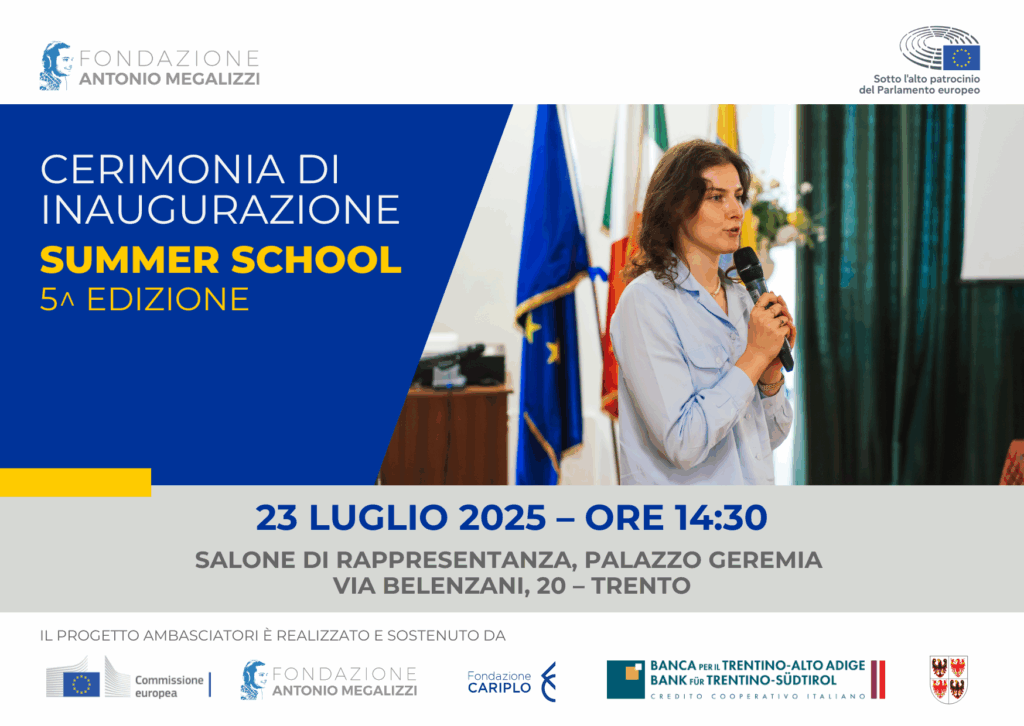 Trento, la Summer School del Progetto Ambasciatori inaugurata da Paolo Gentiloni
