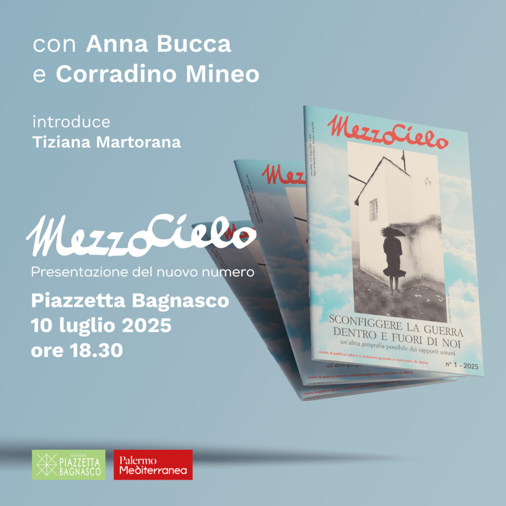 Palermo, la storica rivista “Mezzocielo” fa tappa in piazzetta Bagnasco giovedì 10 Luglio