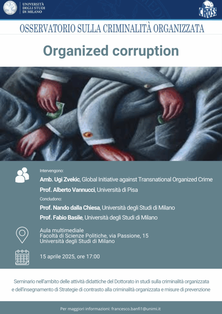 Milano 15 e 16 aprile, due seminari su corruzione e cybercrime