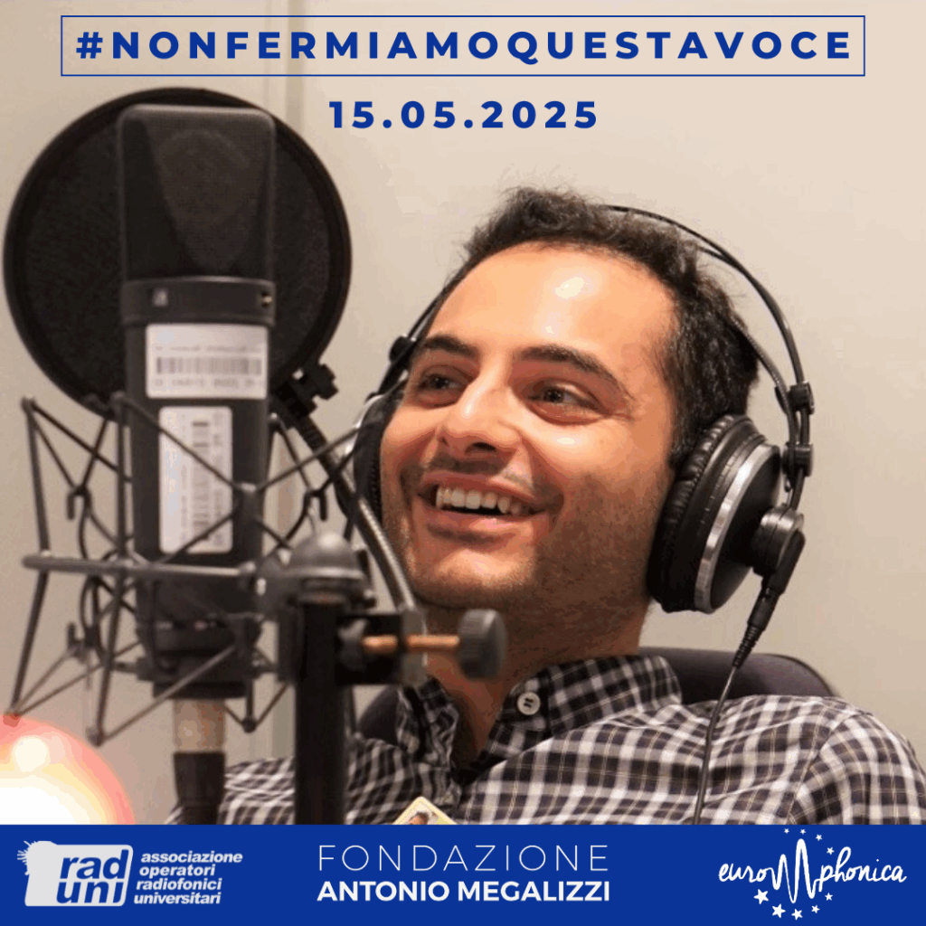 Maratona “Non fermiamo questa voce” il 15 maggio in ricordo di Antonio Megalizzi