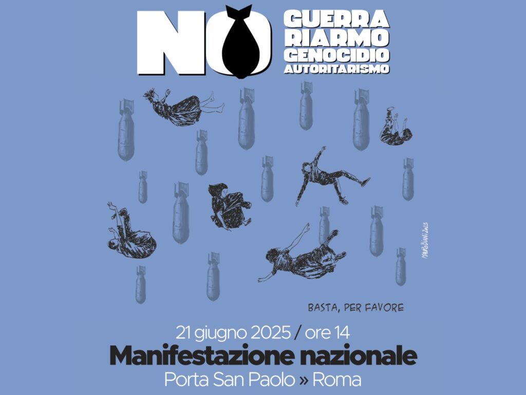 Stop Rearm Europe: “Siamo oltre 440 sigle. Il 21 giugno in piazza a Roma contro il riarmo”