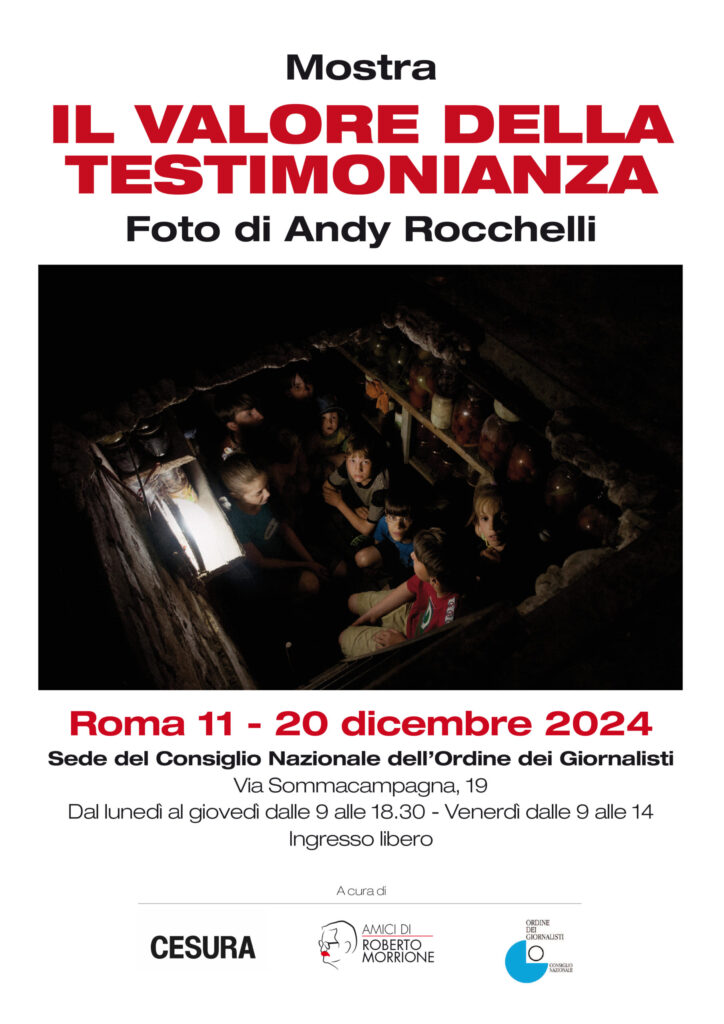 Roma, nella sede del CNOG la mostra “Il valore della testimonianza” di Andy Rocchelli