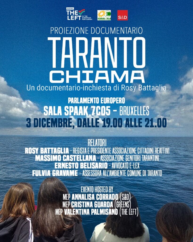 “Taranto chiama” arriva al Parlamento europeo