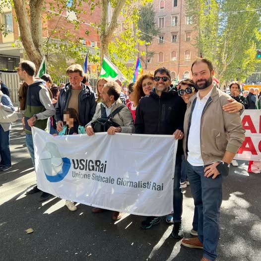 Sciopero generale: anche Usigrai è scesa in piazza