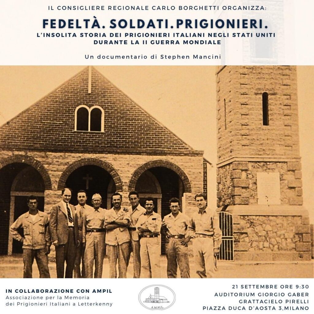 Milano 21 settembre, per conservare la memoria il documentario “Fedeltà. Soldati. Prigionieri”