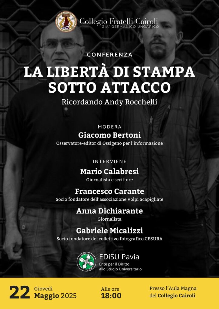 “La libertà di stampa sotto attacco. Ricordando Andy Rocchelli”