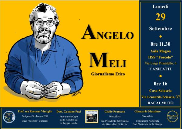 “Angelo Meli. Giornalismo Etico”, due iniziative in ricordo del giornalista il 29 settembre
