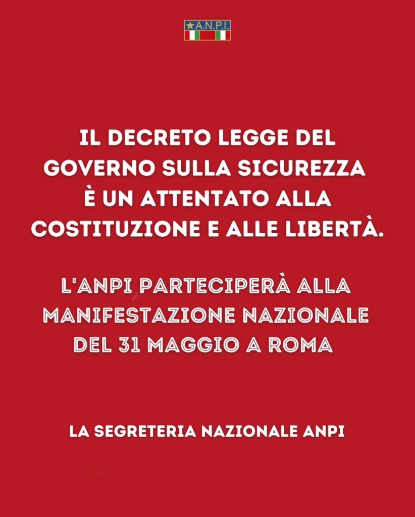 “Il decreto legge del governo sulla sicurezza è un attentato alla Costituzione e alle libertà”