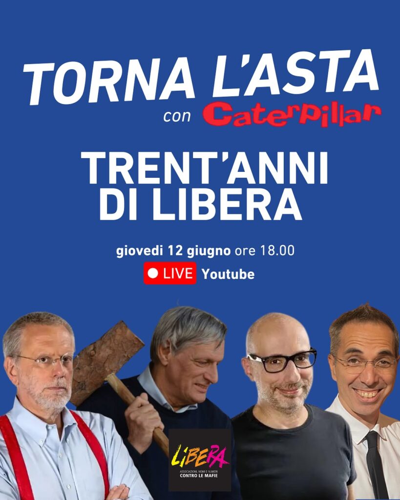 30 Anni di Libera: l’Asta della Partecipazione, Bologna 12 giugno